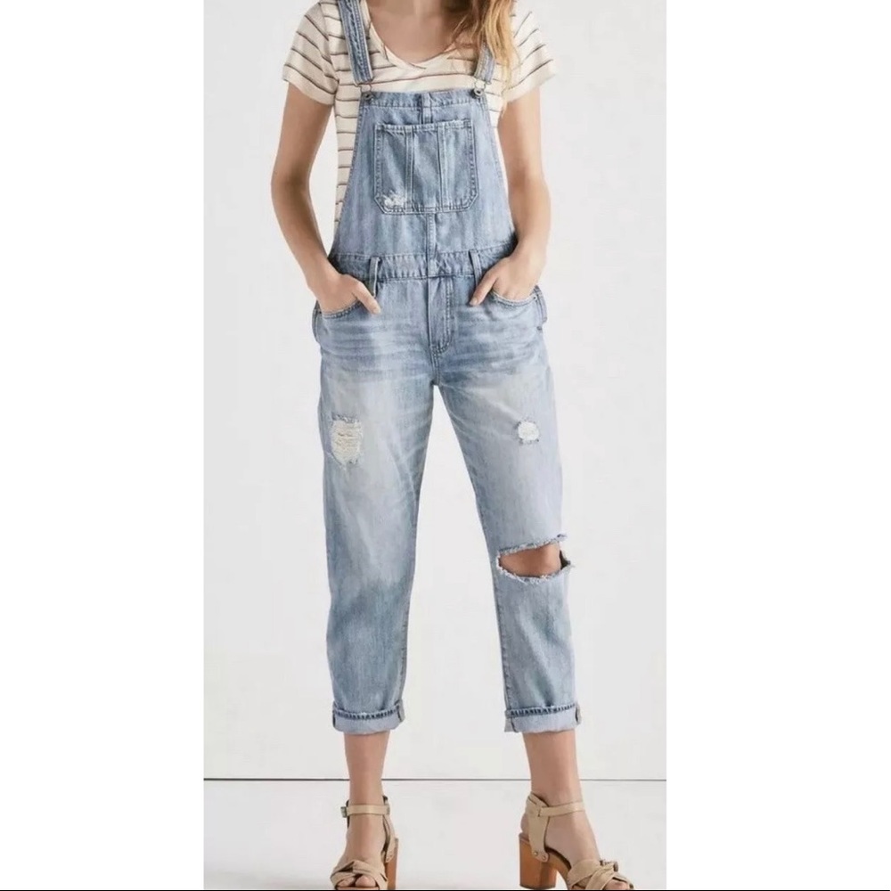 Lucky Brand women’s boyfriend fit overalls